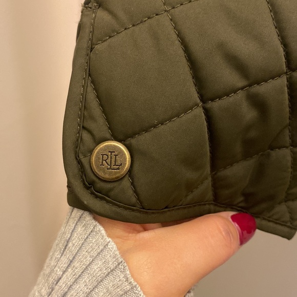 Ralph Lauren quilted jacket size M olive color - Picture 4 of 7